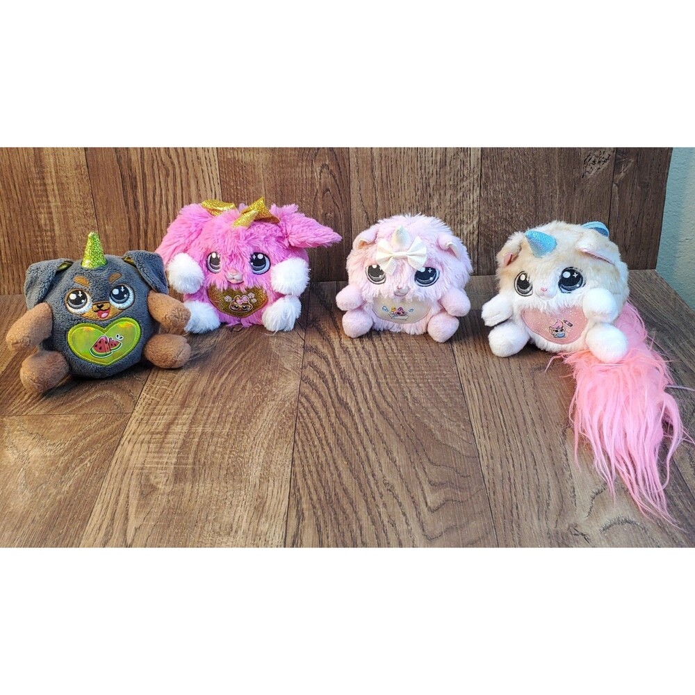 Zuru Rainbocorns 4" Plush Stuffed Animal Lot of 4